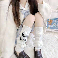 Panda /Cinnamoroll Knotbow Leg Warmers