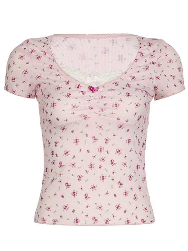 Summer Floral Doll Top