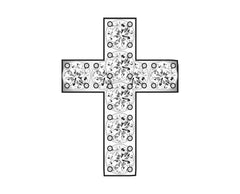 Cross Icon - Pavé Silver