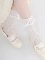 Floral Lace Lolita Socks