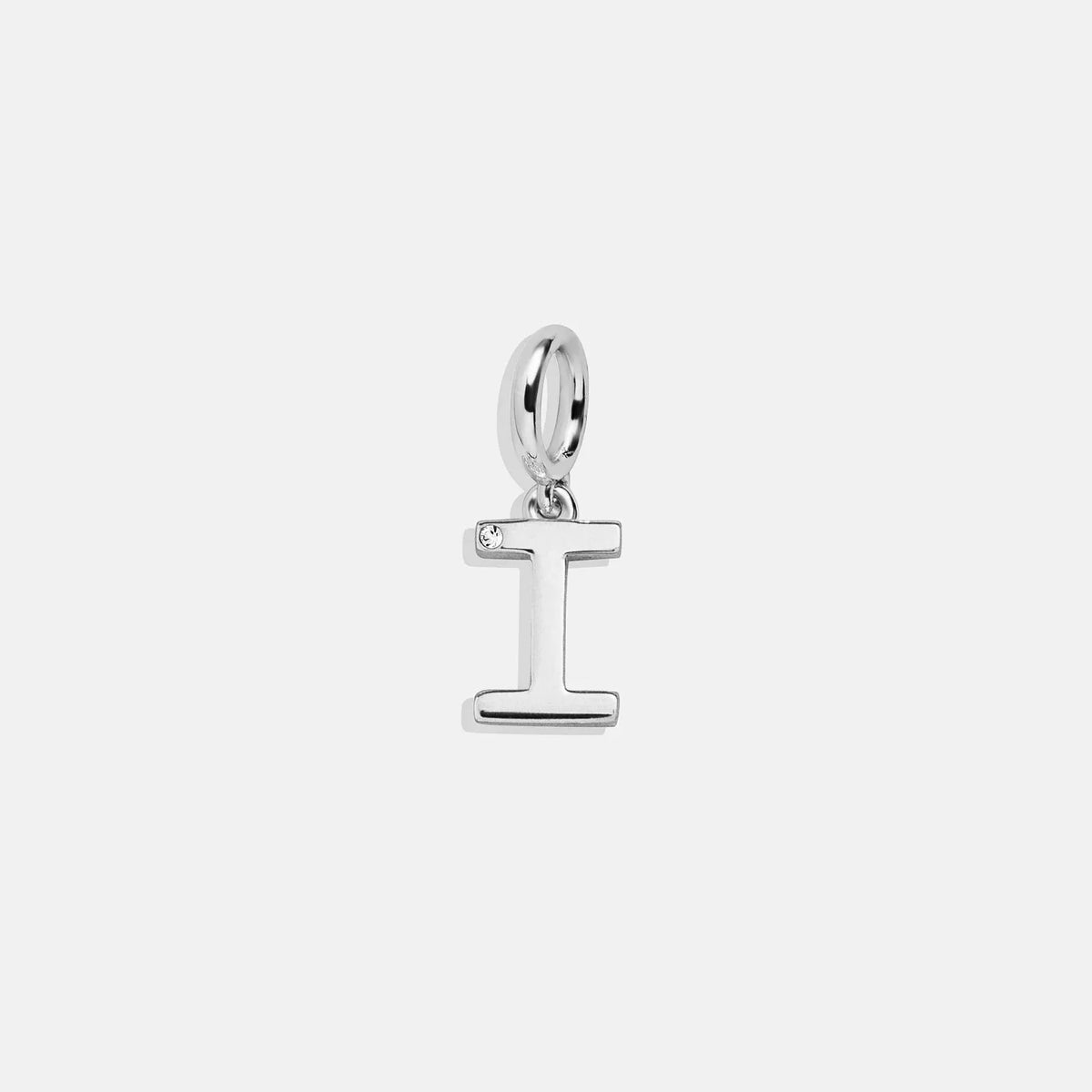 Classic Silver Initial Cluster Charm - I