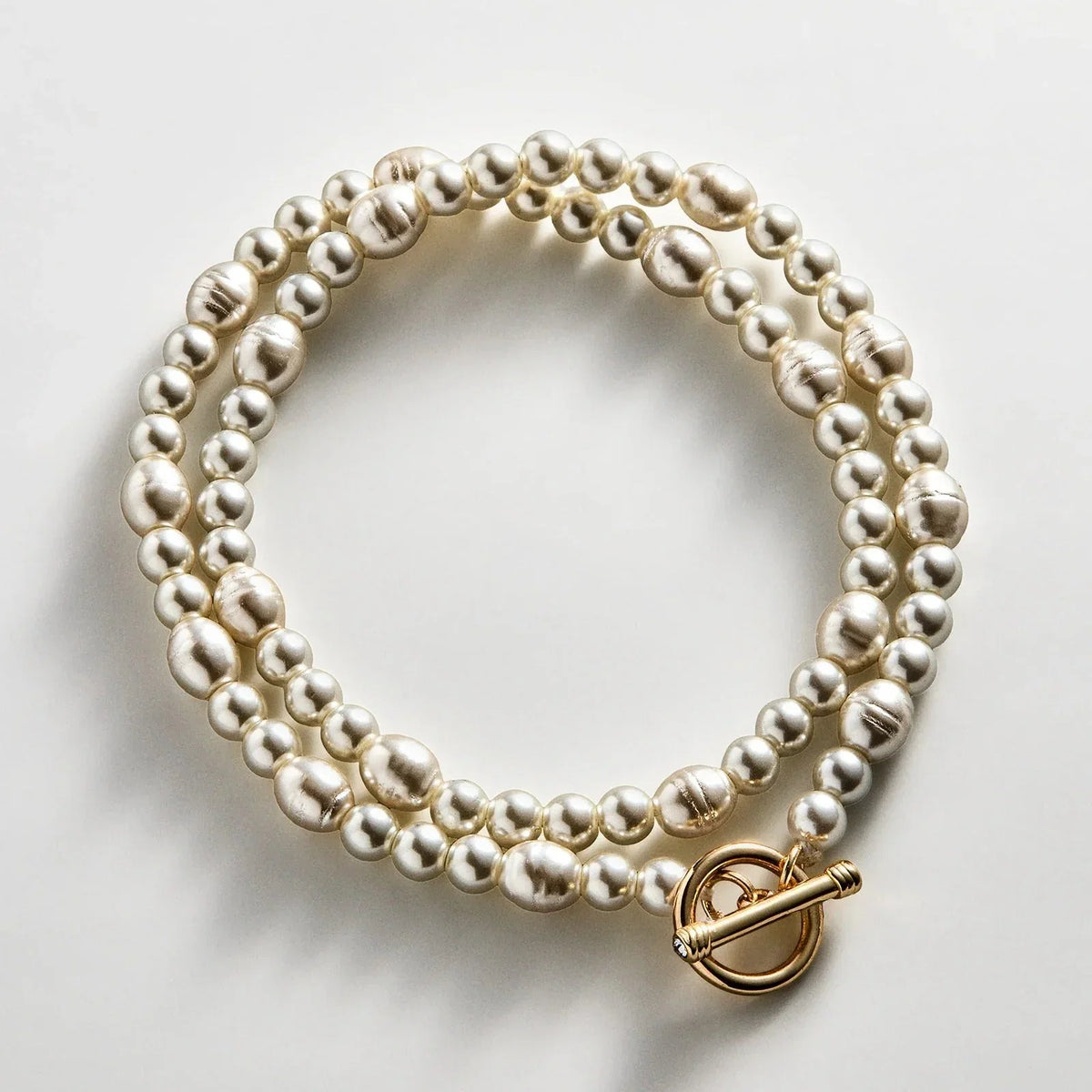 Charlotte Pearl Layered Bracelet - Pearl