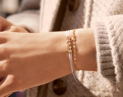 Custom Cord Bracelet - White