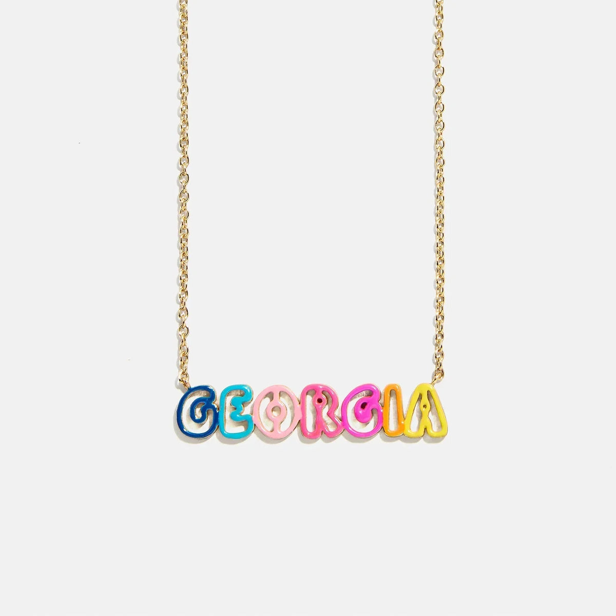 Color Me Mine Kids’ Custom Nameplate Necklace - Multi