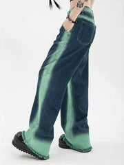 Tie Dye Distressed Baggy Boyfriend Jeans