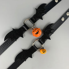 Halloween Pumpkin Bell Evil Choker