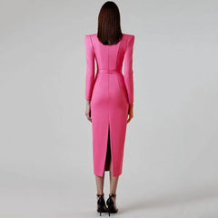 Elegant Bodycon Midi Dress