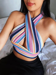 Chevron Halter Top
